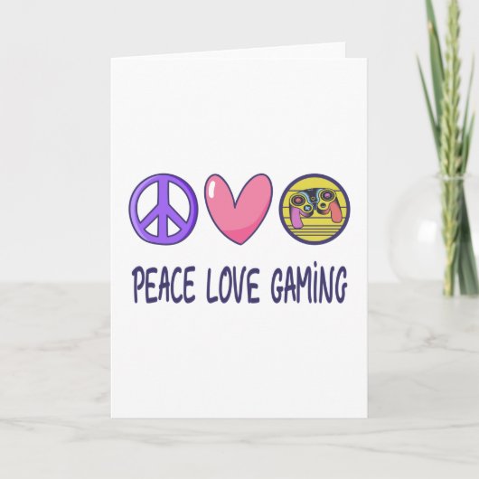 Peace Liebe Gaming Karte (Vorderseite)