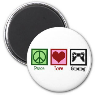 Peace Liebe Gaming Niedlich Video Game Player Magnet