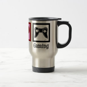 Peace Liebe Gaming Niedlich Video Game Player Reisebecher