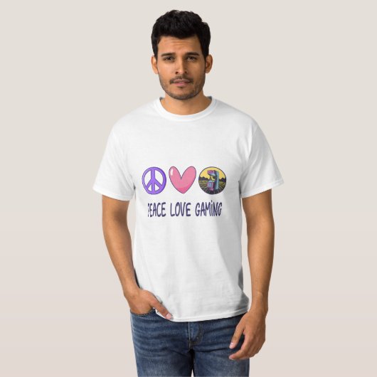 Peace Liebe Gaming T-Shirt (Vorne ganz)