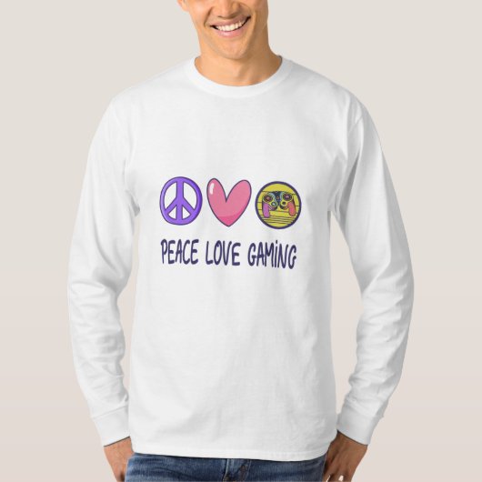 Peace Liebe Gaming T-Shirt (Vorderseite)
