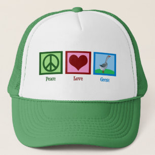 Peace Liebe Gänse Truckerkappe
