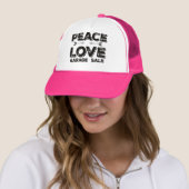Peace Liebe Garage Sale Trucker Hat Truckerkappe (Beispiel)
