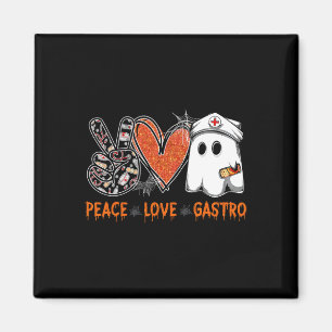 Peace Liebe Gastro Ghost Nurse Gastroenterologie H Magnet