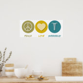 Peace Liebe Gastroenterology Poster (Küche)