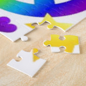 PEACE LIEBE GEFÄRBTE KRAWATTE HIPPIE SYMBOL PUZZLE (Seite)