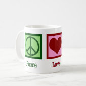 Peace Liebe Genealogie Niedlich Genealogist Kaffeetasse (Vorderseite Links)