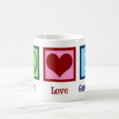 Peace Liebe Genealogie Niedlich Genealogist Kaffeetasse (Mittel)