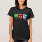 Peace Liebe German Shepherds T-Shirt (Vorderseite)