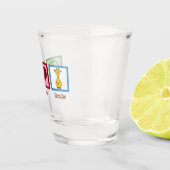 Peace Liebe Giraffes Schnapsglas (Rechts)