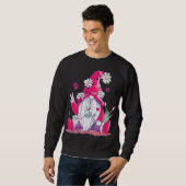 Peace Liebe Gnome Lady Bugs Hippie Gnomes Daisies Sweatshirt (Vorne ganz)