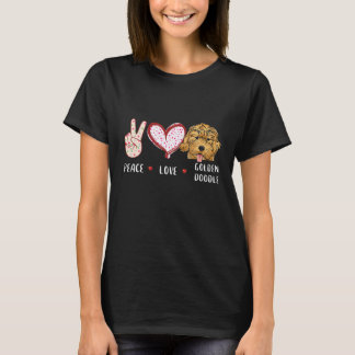 Peace Liebe Goldendoodle Geschenk für Männer Fraue T-Shirt