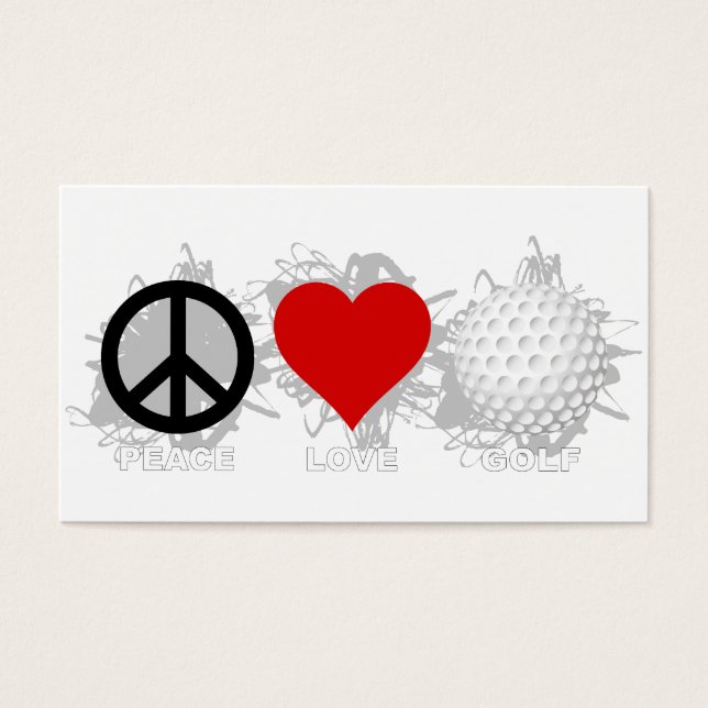 Peace Liebe Golf Emblem (Vorderseite)