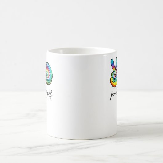 Peace Liebe Golf Gefärbte Krawatte Niedlich Golf L Kaffeetasse (Mittel)
