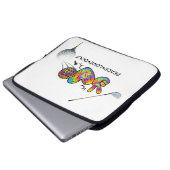 Peace Liebe Golf Krawatte Dye Laptopschutzhülle (Vorne Knopf)
