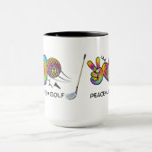Peace Liebe Golf Krawatte Dye Tasse (Zentrum)