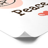 Peace Liebe Golf Poster (Ecke)