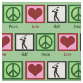Peace Liebe Golf Stoff (Nahaufnahme)
