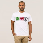 Peace Liebe Golf T-Shirt (Vorne ganz)