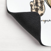 Peace Liebe GSP German Kurzhaar Liebe Mousepad (Ecke)