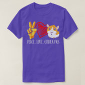 Peace Liebe Guinea Pig Funny Guinea Pig T-Shirt (Design vorne)
