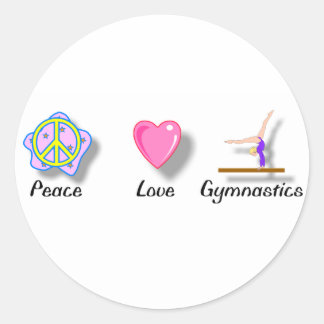 Peace Liebe Gymnastics Stickers
