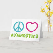 Peace Liebe Gymnastik Karte (Gelbe Blume)