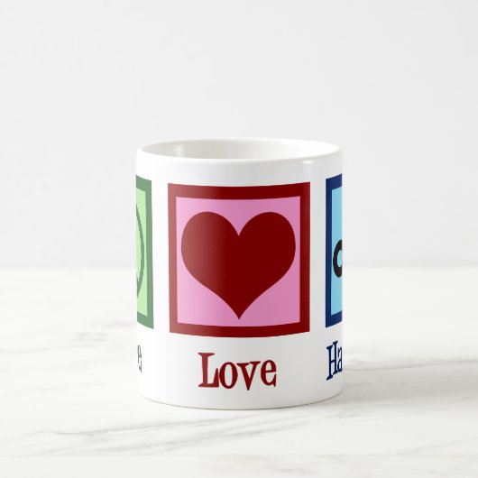 Peace Liebe Haircuts Niedlich Hair Stylist Kaffeetasse (Mittel)