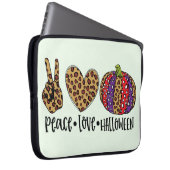 Peace Liebe Halloween Laptopschutzhülle (Vorne Rechts)