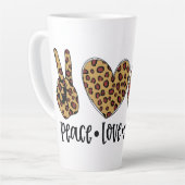 Peace Liebe Halloween Milchtasse (Linke Ecke)