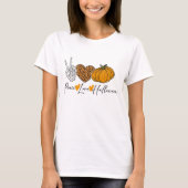 Peace Liebe Halloween T-Shirt (Vorderseite)