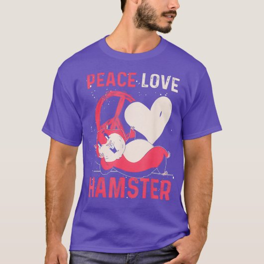 Peace Liebe Hamster T-Shirt (Vorderseite)