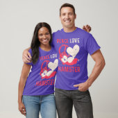 Peace Liebe Hamster T-Shirt (Unisex)