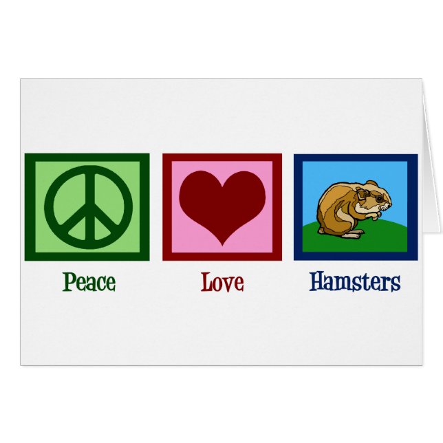 Peace Liebe Hamsters (Vorderseite (Horizontal))