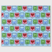 Peace Liebe Hanukkah Geschenkpapier (Flach)