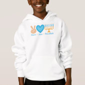 Peace Liebe Hanukkah Hoodie (Vorderseite)