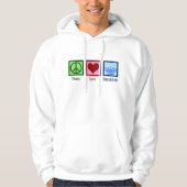 Peace Liebe Hanukkah Hoodie (Vorderseite)