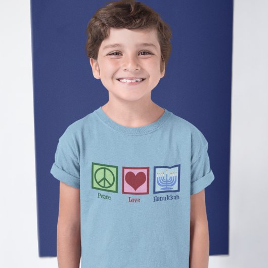 Peace Liebe Hanukkah Kids T-Shirt