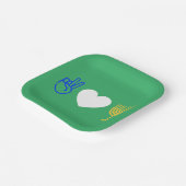 Peace Liebe & Hanukkah Paper Plate Pappteller (Gewinkelt)