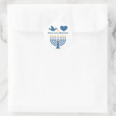 Peace Liebe Hanukkah Runder Aufkleber (Tasche)