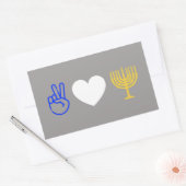 Peace Liebe & Hanukkah Sticker (Umschlag)