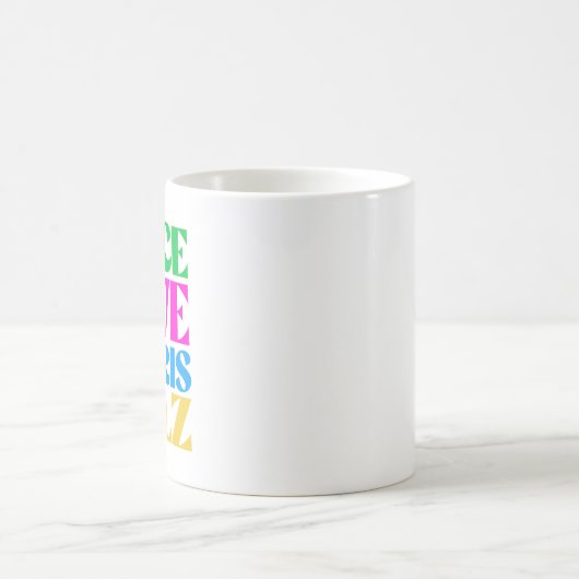 Peace Liebe Harris Walz Kaffeetasse (Mittel)