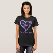 Peace Liebe Heart Heal Scrub Life Nurse Lover T-Shirt (Vorne ganz)