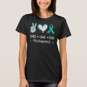 Peace Liebe heilen Pcos Bewusstsein Männer Frauen  T-Shirt