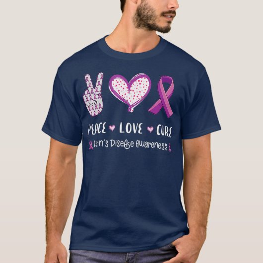 Peace Liebe heilt Crohnenbewusstsein Männer IBD T-Shirt (Vorderseite)