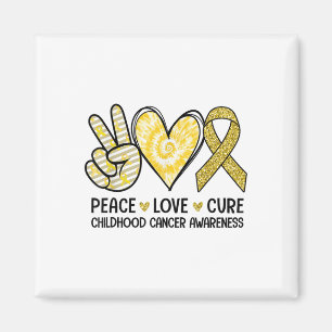 Peace Liebe heilt Gelbbandkrebs im Kindesalter Magnet