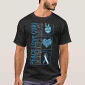 Peace Liebe heilt Hashimoto's Disease Awareness Ri T-Shirt (Vorderseite)