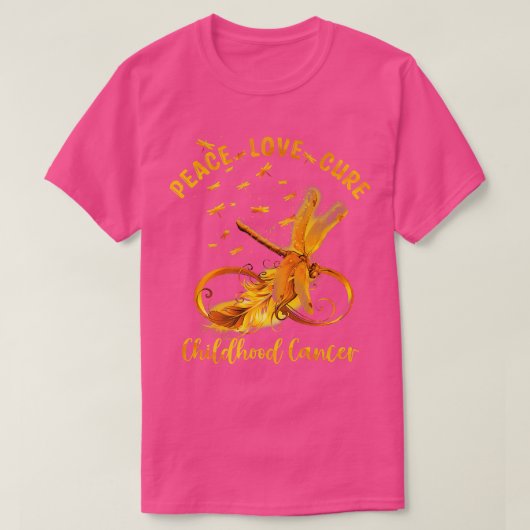 Peace Liebe heilt Kinderkrebs Shirt Infinity Dr. (Design vorne)