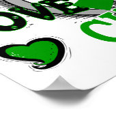 Peace Liebe Heilung 2 Nierenerkrankung Poster (Ecke)