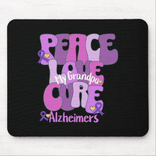 Peace Liebe Heilung der Heimerheimer Lila Ribbon E Mousepad